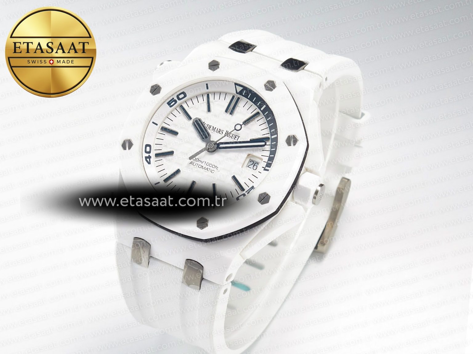 Royal Oak Offshore Diver 15707 White Ceramic ZF 1:1 Best Edition SA3120 Super Clone - Görsel 2
