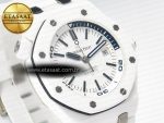 Royal Oak Offshore Diver 15707 White Ceramic ZF 1:1 Best Edition SA3120 Super Clone - Görsel 5