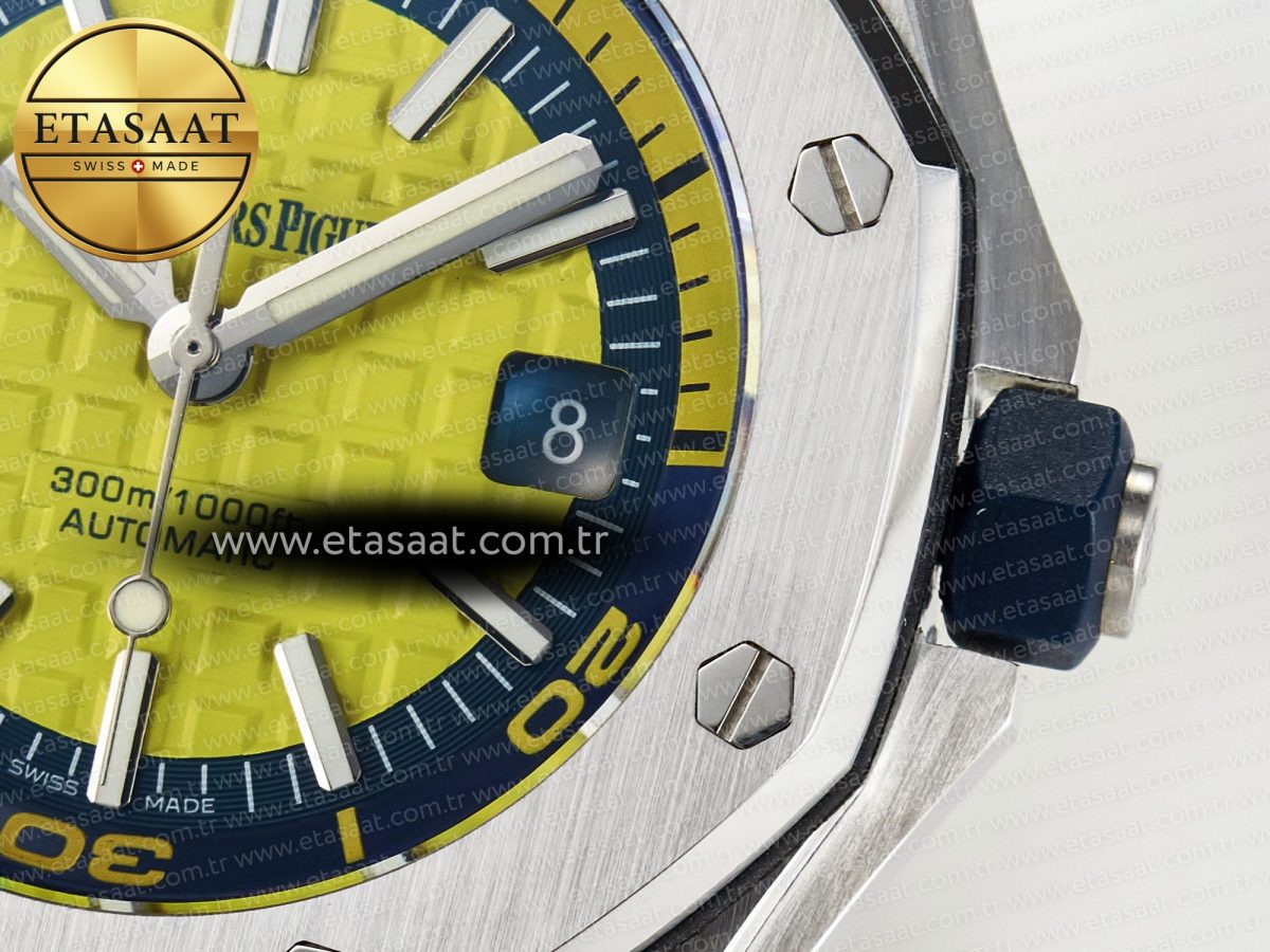 Royal Oak Offshore Diver Forged Carbon IPF Best Edition on Rubber Strap MIYOTA 9019 - Görsel 11