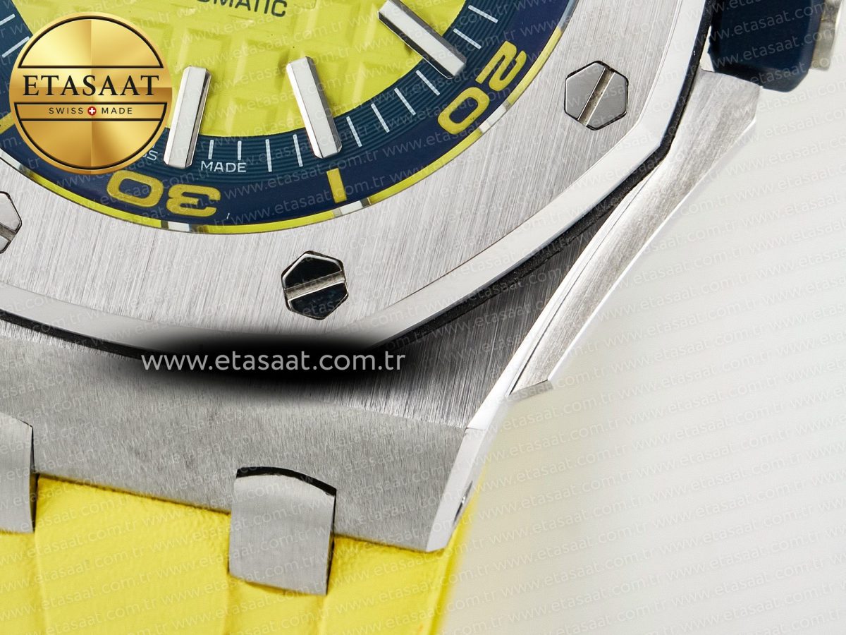 Royal Oak Offshore Diver Forged Carbon IPF Best Edition on Rubber Strap MIYOTA 9019 - Görsel 13