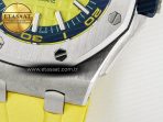Royal Oak Offshore Diver Forged Carbon IPF Best Edition on Rubber Strap MIYOTA 9019 - Görsel 13