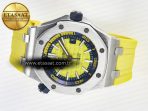 Royal Oak Offshore Diver Forged Carbon IPF Best Edition on Rubber Strap MIYOTA 9019 - Görsel 9