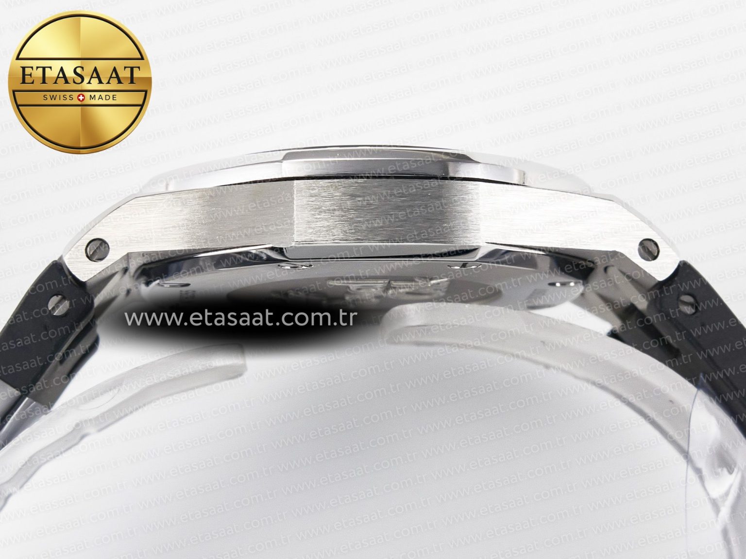 Royal Oak Offshore Ladies 33mm SS DRF Best Edition Black Dial Diamonds Bezel on Black Rubber Strap ETA Quartz - Görsel 13