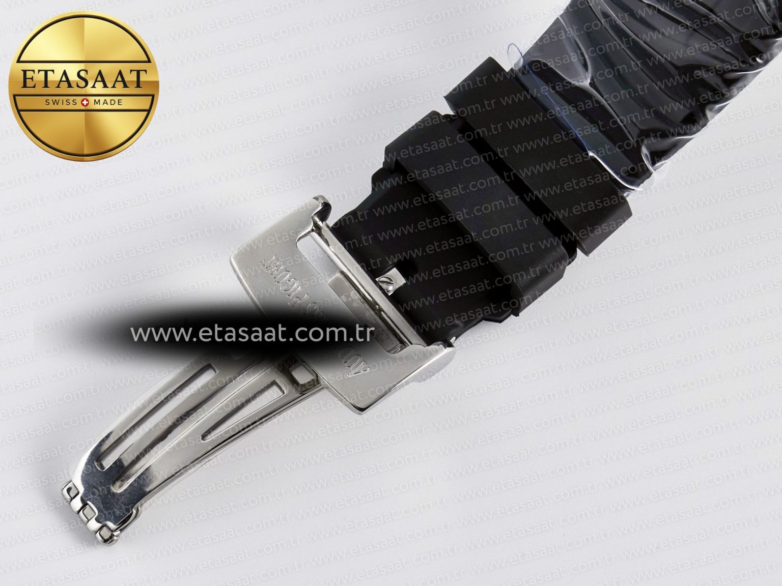 Royal Oak Offshore Ladies 33mm SS DRF Best Edition Black Dial Diamonds Bezel on Black Rubber Strap ETA Quartz - Görsel 19