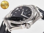 Royal Oak Offshore Ladies 33mm SS DRF Best Edition Black Dial Diamonds Bezel on Black Rubber Strap ETA Quartz - Görsel 6
