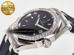 Royal Oak Offshore Ladies 33mm SS DRF Best Edition Black Dial Diamonds Bezel on Black Rubber Strap ETA Quartz - Görsel 6
