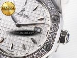 Royal Oak Offshore Ladies 33mm SS DRF Best Edition White Dial Diamonds Bezel on White Rubber Strap ETA Quartz - Görsel 11
