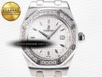 Royal Oak Offshore Ladies 33mm SS DRF Best Edition White Dial Diamonds Bezel on White Rubber Strap ETA Quartz - Görsel 4