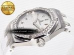 Royal Oak Offshore Ladies 33mm SS DRF Best Edition White Dial Diamonds Bezel on White Rubber Strap ETA Quartz - Görsel 6