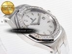 Royal Oak Offshore Ladies 33mm SS DRF Best Edition White Dial Diamonds Bezel on White Rubber Strap ETA Quartz - Görsel 7