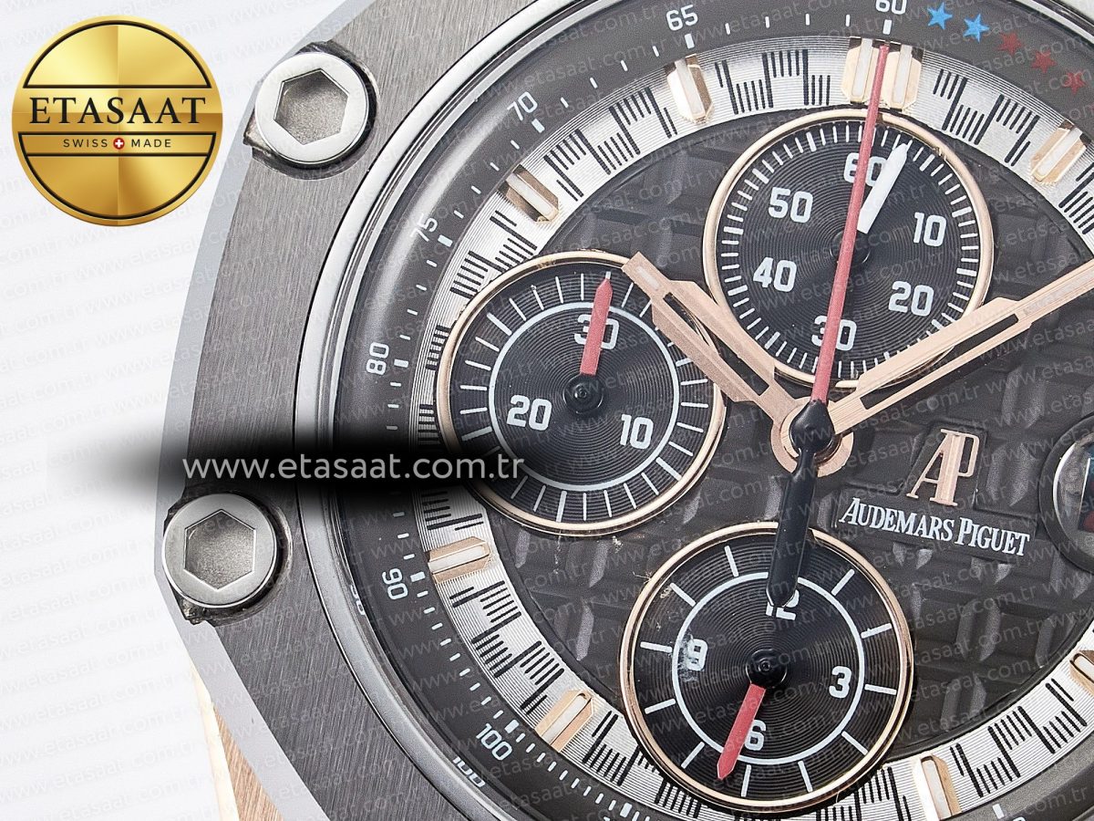 Royal Oak Offshore Schumacher RG TKF Best Edition Gray/Black Dial on Gray Rubber Strap A3126 - Görsel 11