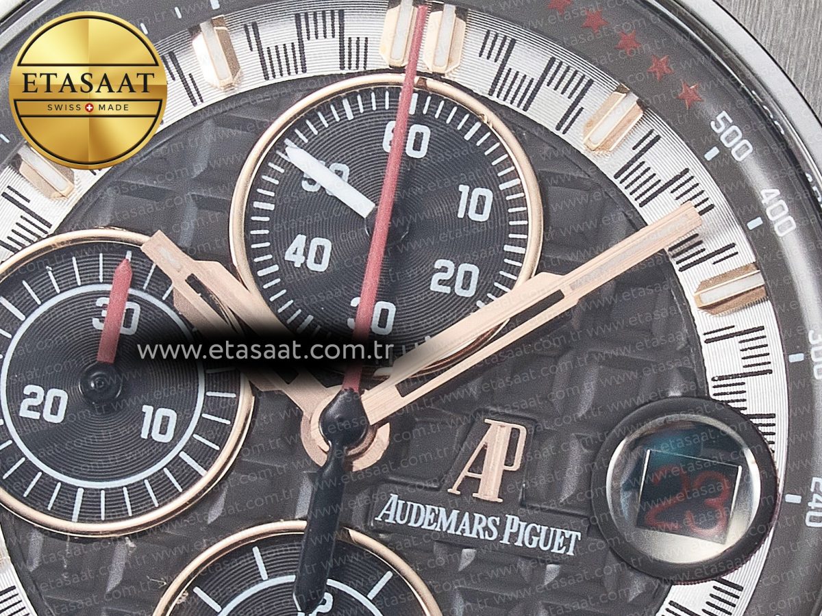 Royal Oak Offshore Schumacher RG TKF Best Edition Gray/Black Dial on Gray Rubber Strap A3126 - Görsel 12