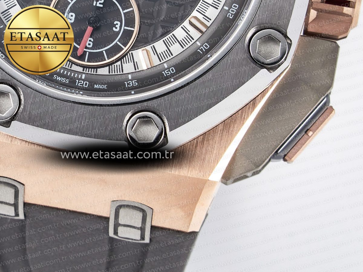 Royal Oak Offshore Schumacher RG TKF Best Edition Gray/Black Dial on Gray Rubber Strap A3126 - Görsel 15