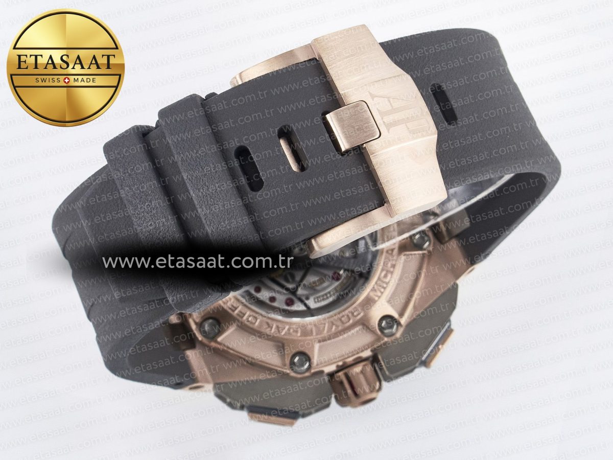 Royal Oak Offshore Schumacher RG TKF Best Edition Gray/Black Dial on Gray Rubber Strap A3126 - Görsel 18