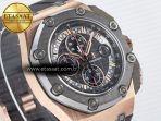 Royal Oak Offshore Schumacher RG TKF Best Edition Gray/Black Dial on Gray Rubber Strap A3126 - Görsel 5