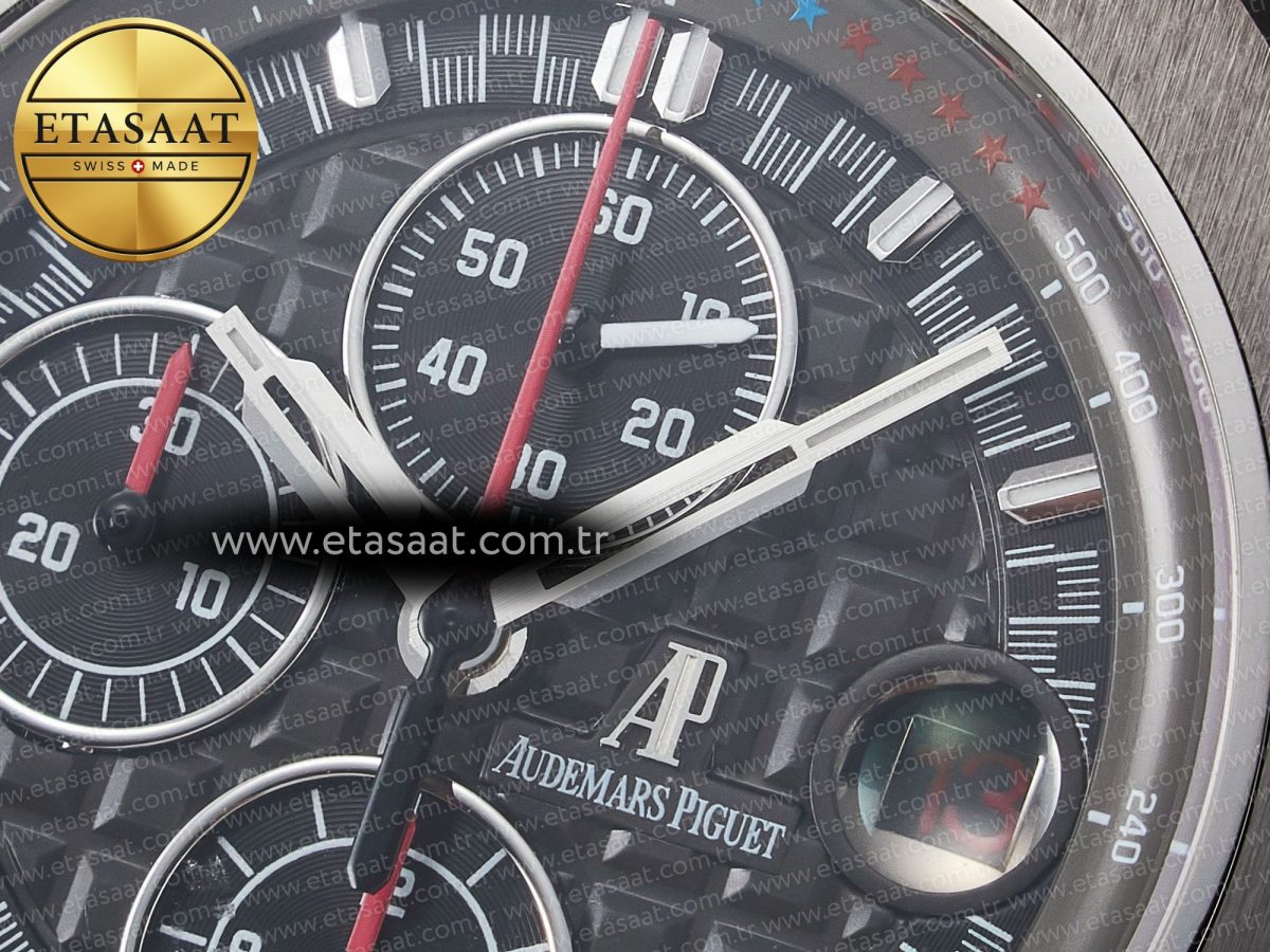 Royal Oak Offshore Schumacher SS TKF Best Edition Gray/Black Dial on Gray Rubber Strap A3126 - Görsel 12