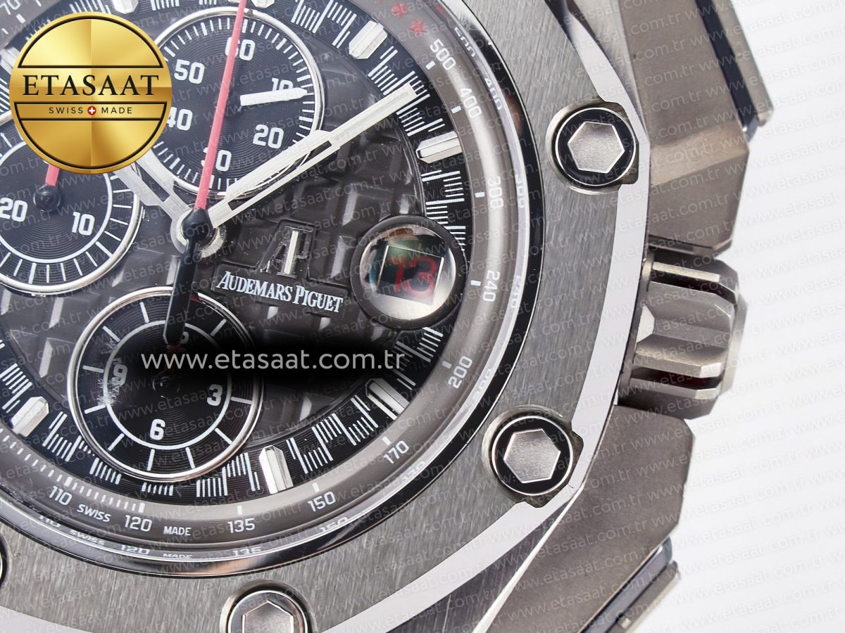 Royal Oak Offshore Schumacher SS TKF Best Edition Gray/Black Dial on Gray Rubber Strap A3126 - Görsel 13