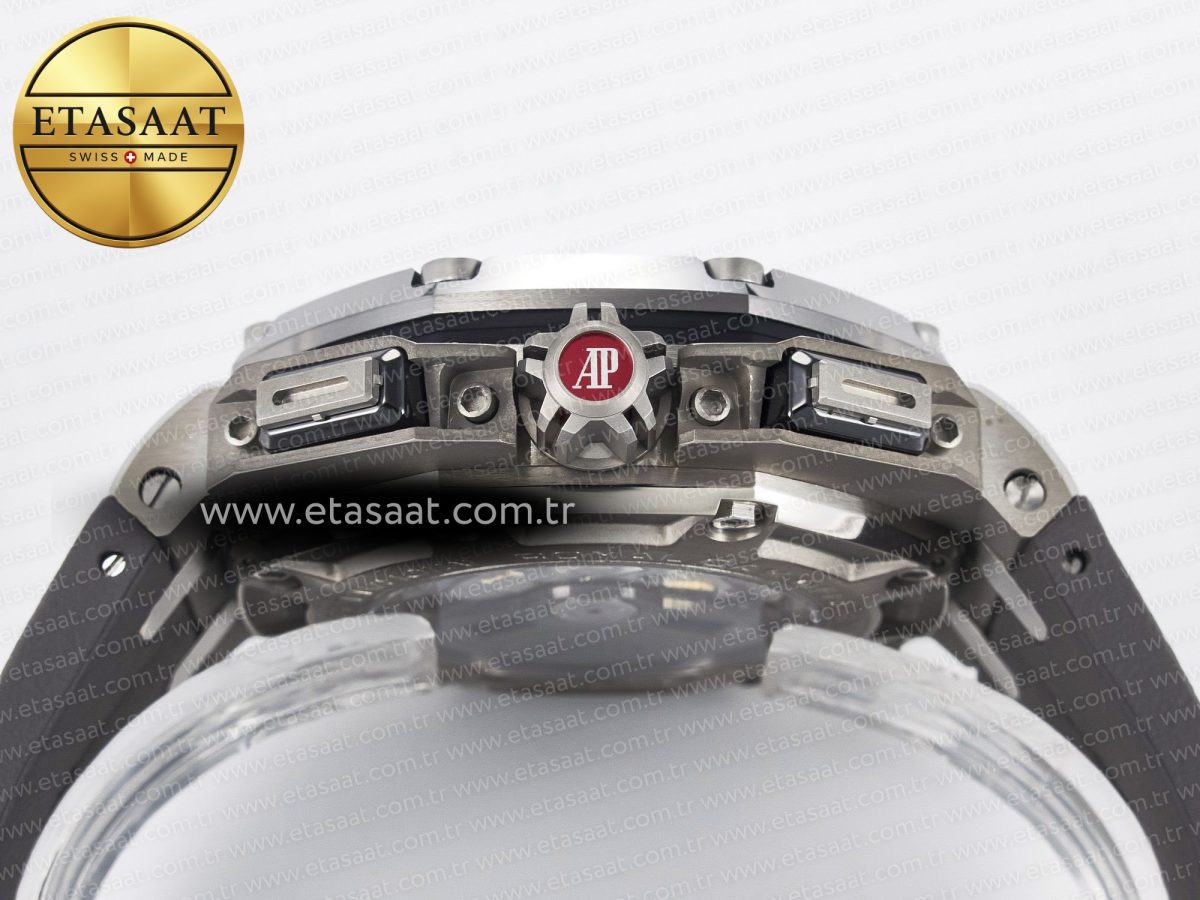 Royal Oak Offshore Schumacher SS TKF Best Edition Gray/Black Dial on Gray Rubber Strap A3126 - Görsel 17