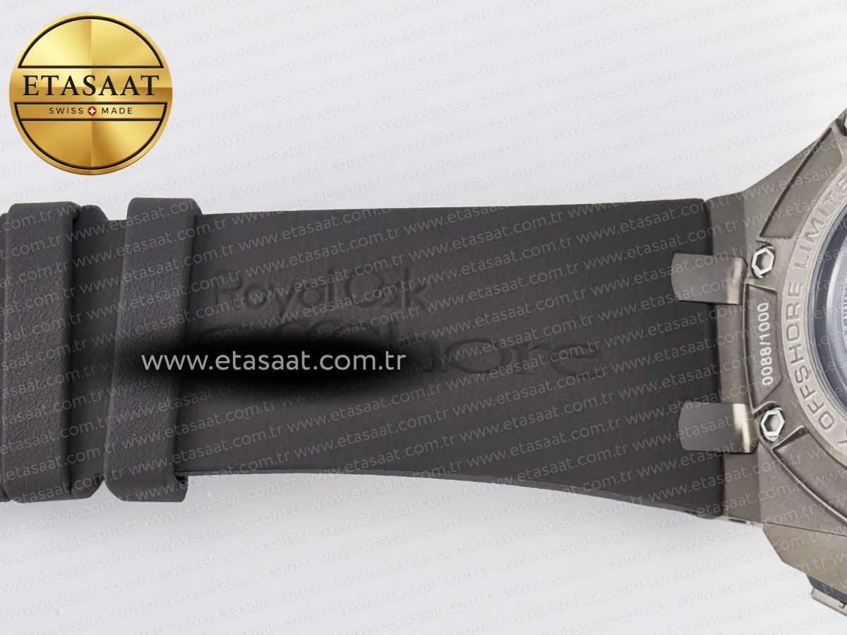 Royal Oak Offshore Schumacher SS TKF Best Edition Gray/Black Dial on Gray Rubber Strap A3126 - Görsel 30