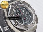 Royal Oak Offshore Schumacher SS TKF Best Edition Gray/Black Dial on Gray Rubber Strap A3126 - Görsel 5