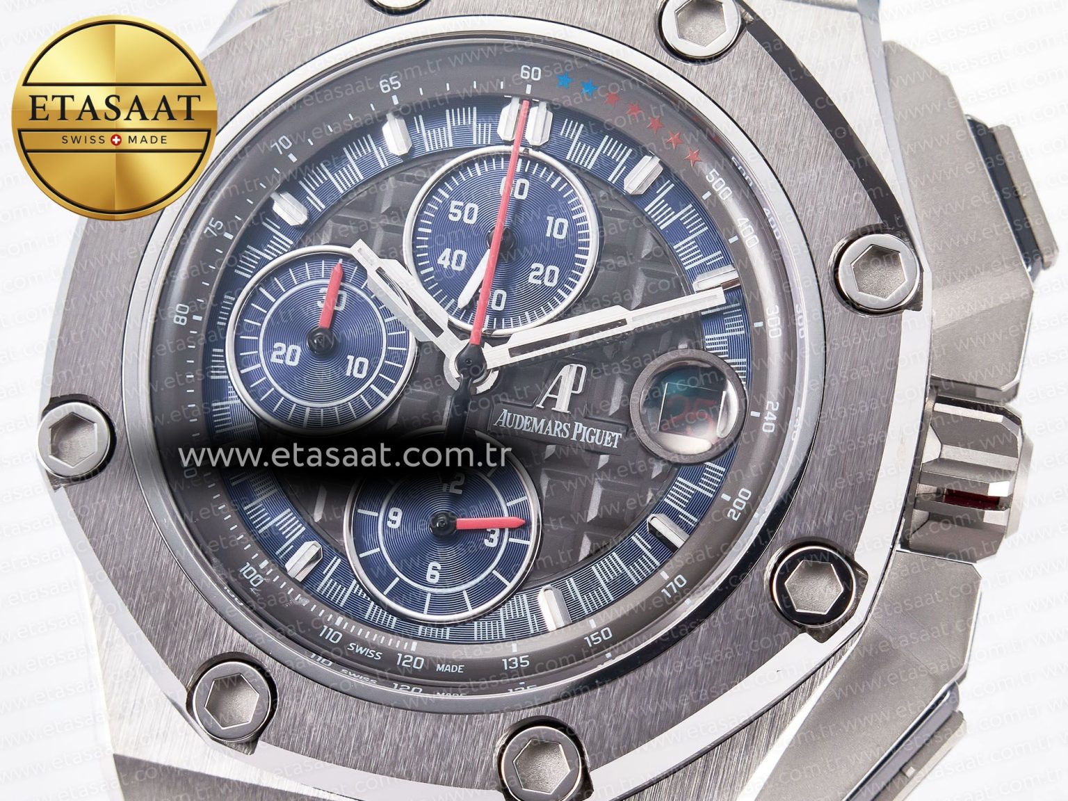 Royal Oak Offshore Schumacher SS TKF Best Edition Gray/Blue Dial on Blue Rubber Strap A3126 - Görsel 10