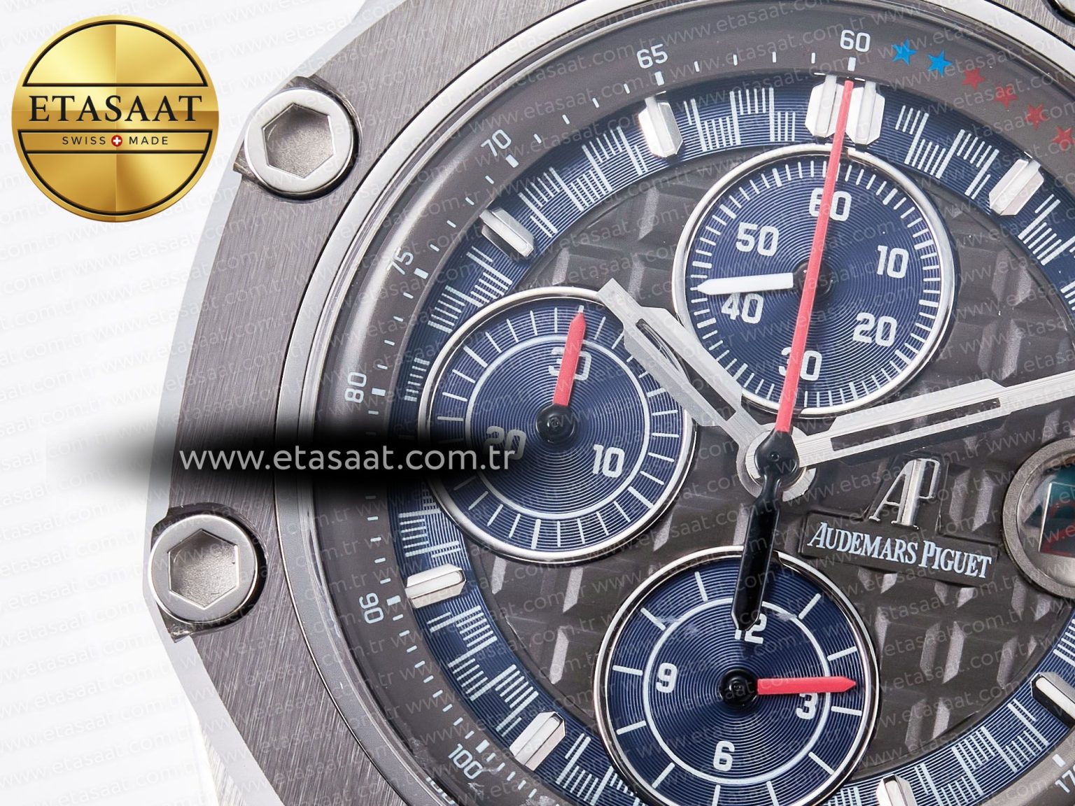 Royal Oak Offshore Schumacher SS TKF Best Edition Gray/Blue Dial on Blue Rubber Strap A3126 - Görsel 11