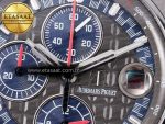 Royal Oak Offshore Schumacher SS TKF Best Edition Gray/Blue Dial on Blue Rubber Strap A3126 - Görsel 12
