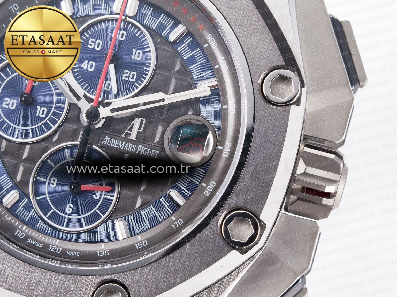 Royal Oak Offshore Schumacher SS TKF Best Edition Gray/Blue Dial on Blue Rubber Strap A3126 - Görsel 13