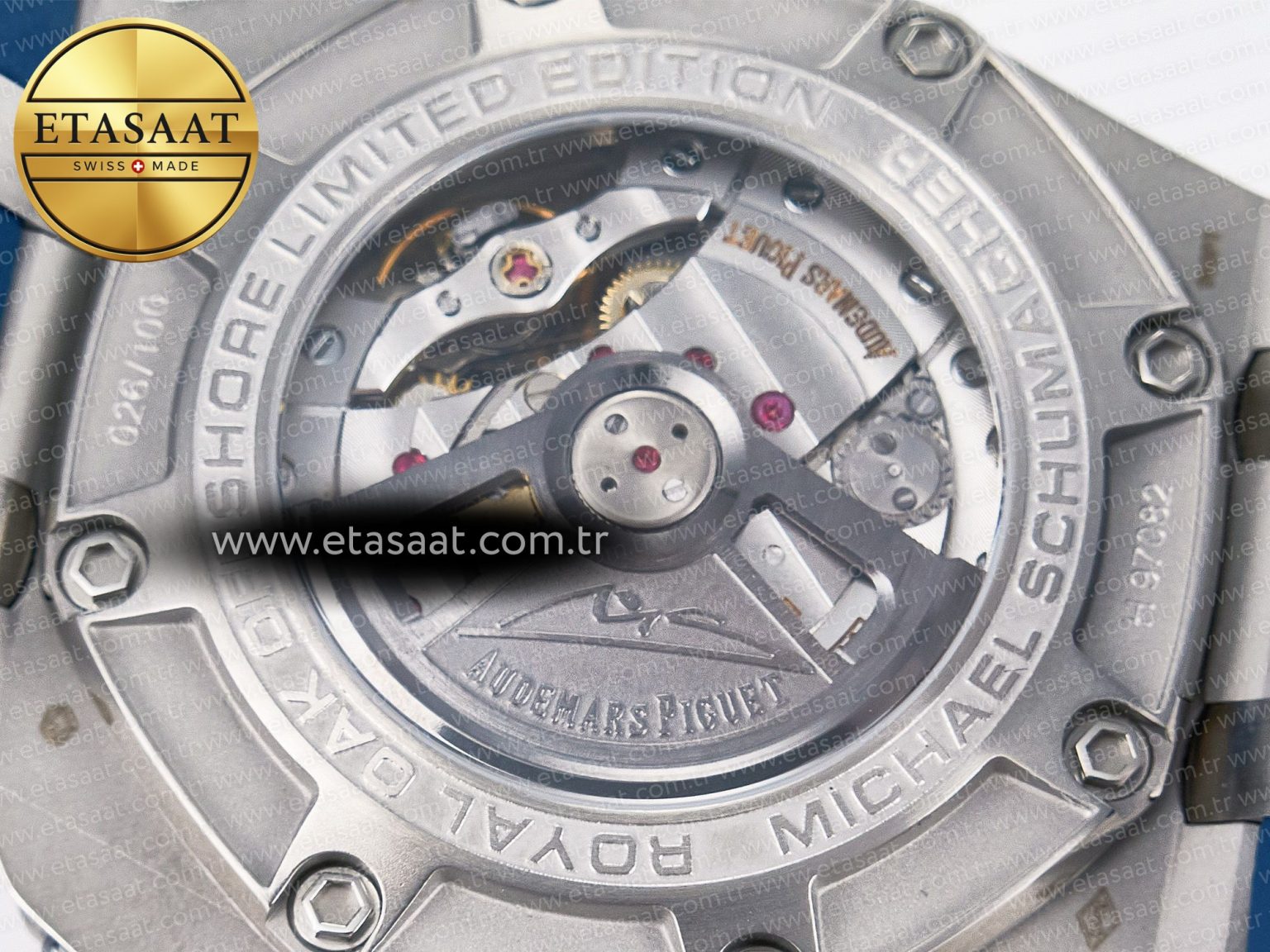 Royal Oak Offshore Schumacher SS TKF Best Edition Gray/Blue Dial on Blue Rubber Strap A3126 - Görsel 20