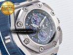 Royal Oak Offshore Schumacher SS TKF Best Edition Gray/Blue Dial on Blue Rubber Strap A3126 - Görsel 5