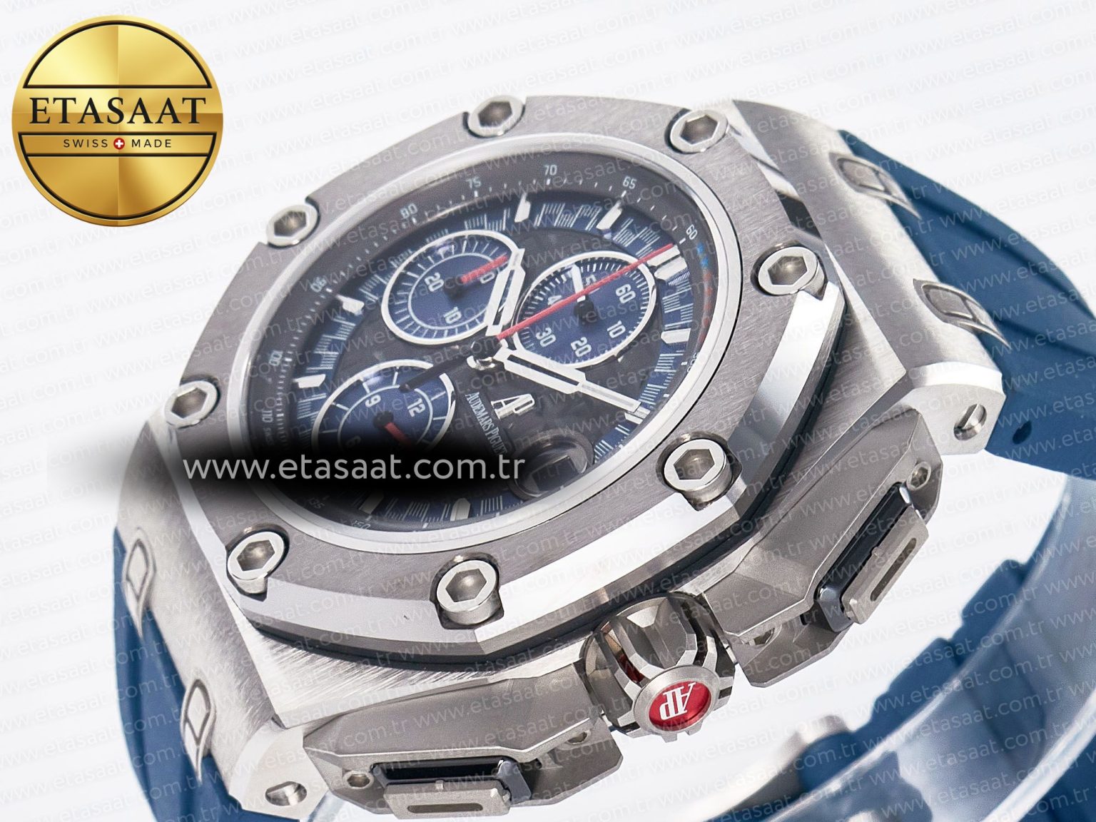 Royal Oak Offshore Schumacher SS TKF Best Edition Gray/Blue Dial on Blue Rubber Strap A3126 - Görsel 6