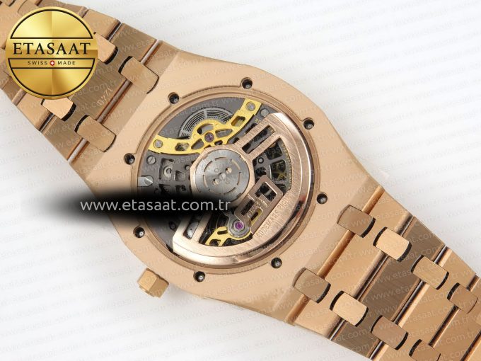 Royal Oak Openworked 16204 RG ZF 1:1 Best Edition Skeleton Dial on RG Bracelet A7124 - Görsel 13