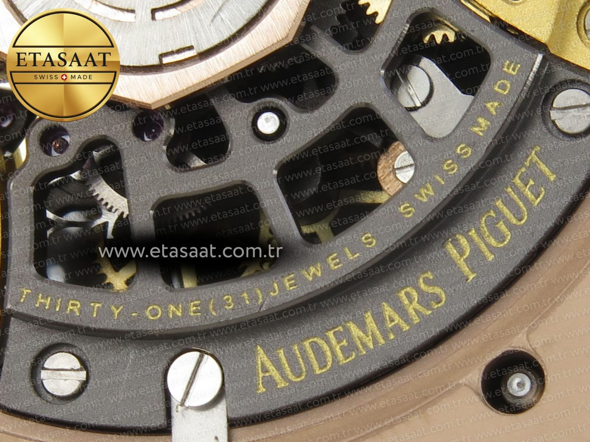 Royal Oak Openworked 16204 RG ZF 1:1 Best Edition Skeleton Dial on RG Bracelet A7124 - Görsel 17