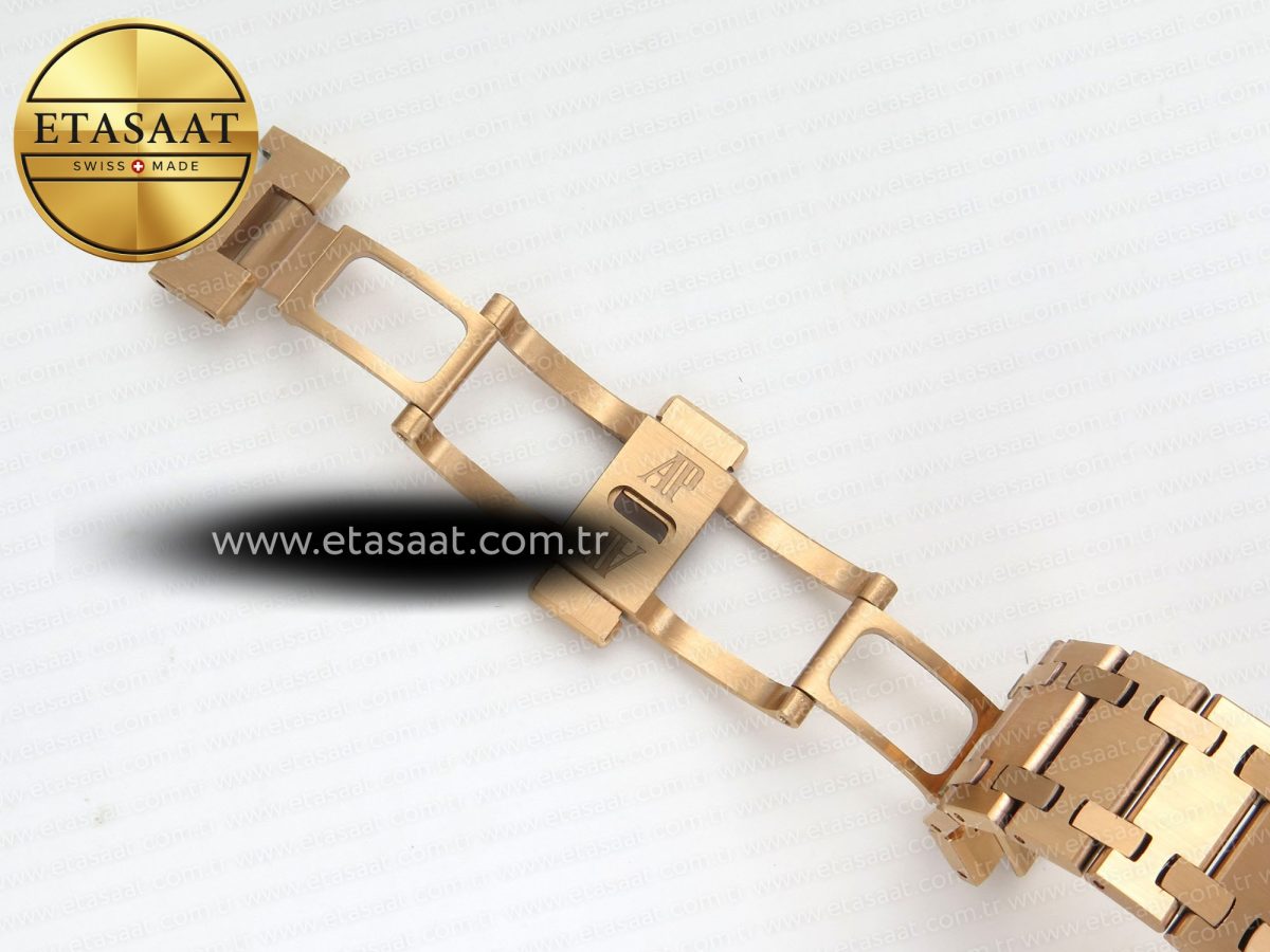 Royal Oak Openworked 16204 RG ZF 1:1 Best Edition Skeleton Dial on RG Bracelet A7124 - Görsel 26