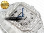 Santos De 40mm TWF 1:1 Best Edition Black Diamond Dial SS/SS A2824 - Görsel 7