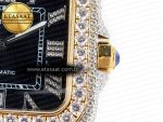 Santos De 40mm TWF 1:1 Best Edition Black Diamond Dial SS/YG Dia/Rmn A2824 - Görsel 11