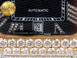 Santos De 40mm TWF 1:1 Best Edition Black Diamond Dial SS/YG Dia/Rmn A2824 - Görsel 12