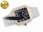 Santos De 40mm TWF 1:1 Best Edition Black Diamond Dial SS/YG Dia/Rmn A2824 - Görsel 8