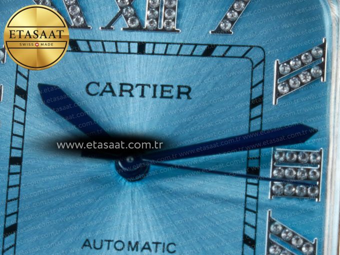 Santos De 40mm TWF 1:1 Best Edition Blue Dial SS/SS Dia/Rmn A2824 - Görsel 10