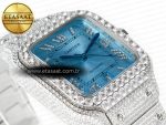 Santos De 40mm TWF 1:1 Best Edition Blue Dial SS/SS Dia/Rmn A2824 - Görsel 7