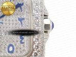 Santos De 40mm TWF 1:1 Best Edition Blue Diamond Dial SS/SS A2824 - Görsel 11