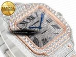 Santos De 40mm TWF 1:1 Best Edition Diamond Dial SS/RG Dia/Rmn A2824 - Görsel 7