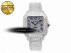 Santos De 40mm TWF 1:1 Best Edition Diamond Dial SS/SS Dia/Rmn A2824 - Görsel 3