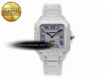 Santos De 40mm TWF 1:1 Best Edition Diamond Dial SS/SS Dia/Rmn A2824 - Görsel 3