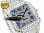 Santos De 40mm TWF 1:1 Best Edition Diamond Dial SS/SS Dia/Rmn A2824 - Görsel 5