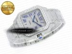 Santos De 40mm TWF 1:1 Best Edition Diamond Dial SS/SS Dia/Rmn A2824 - Görsel 8