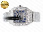 Santos De 40mm TWF 1:1 Best Edition Diamond Dial SS/SS Dia/Rmn A2824 - Görsel 9