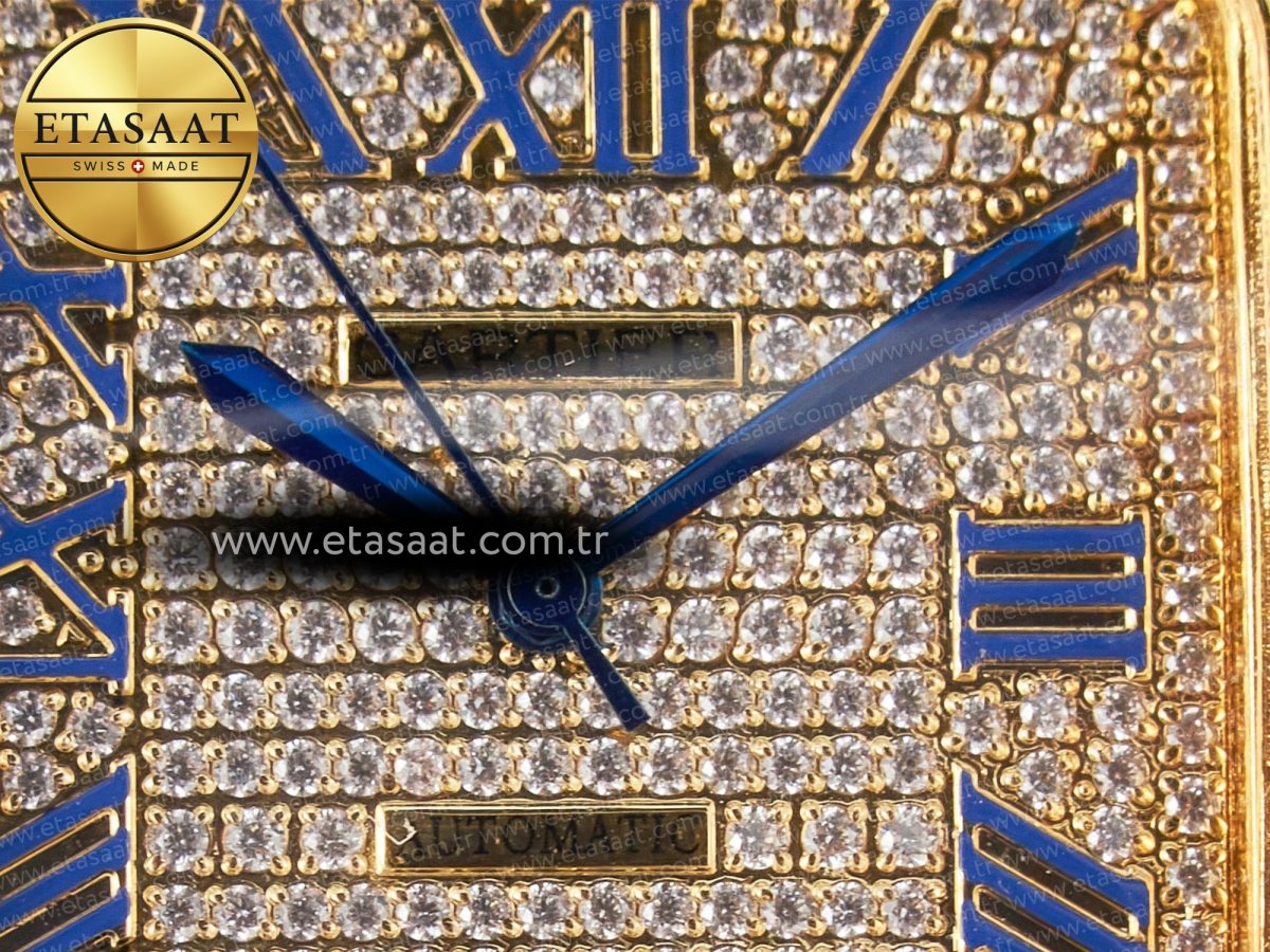 Santos De 40mm TWF 1:1 Best Edition Diamond Dial SS/YG Dia/Rmn A2824 - Görsel 12