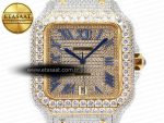 Santos De 40mm TWF 1:1 Best Edition Diamond Dial SS/YG Dia/Rmn A2824 - Görsel 4