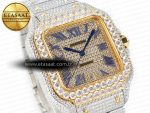 Santos De 40mm TWF 1:1 Best Edition Diamond Dial SS/YG Dia/Rmn A2824 - Görsel 5